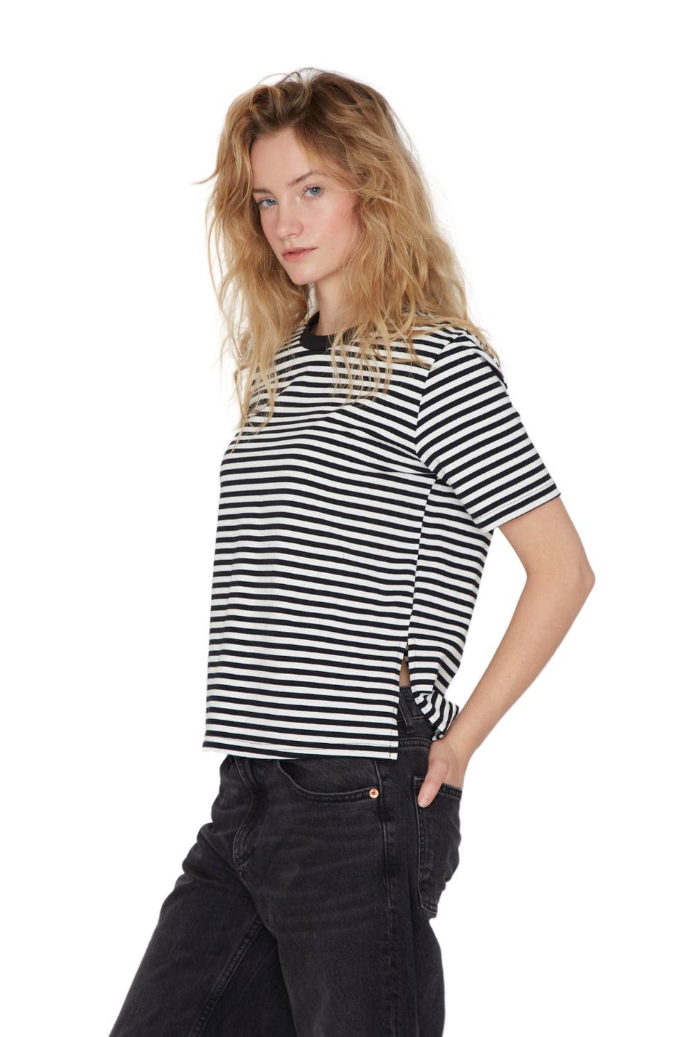 Polera Austin rayas negra Jacinta Tienda-2