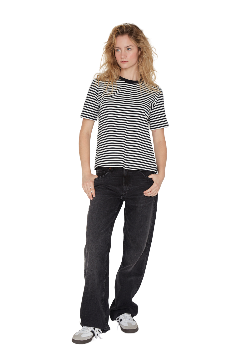Polera Austin rayas negra Jacinta Tienda-5