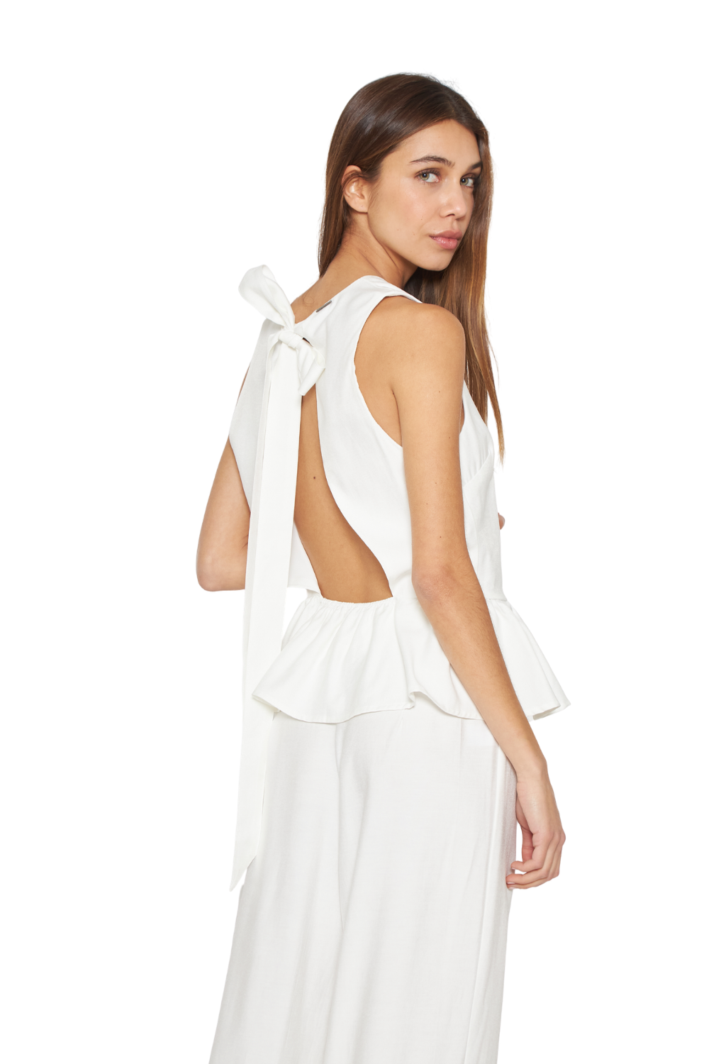 Blusa Tesa blanca Jacinta Tienda-3