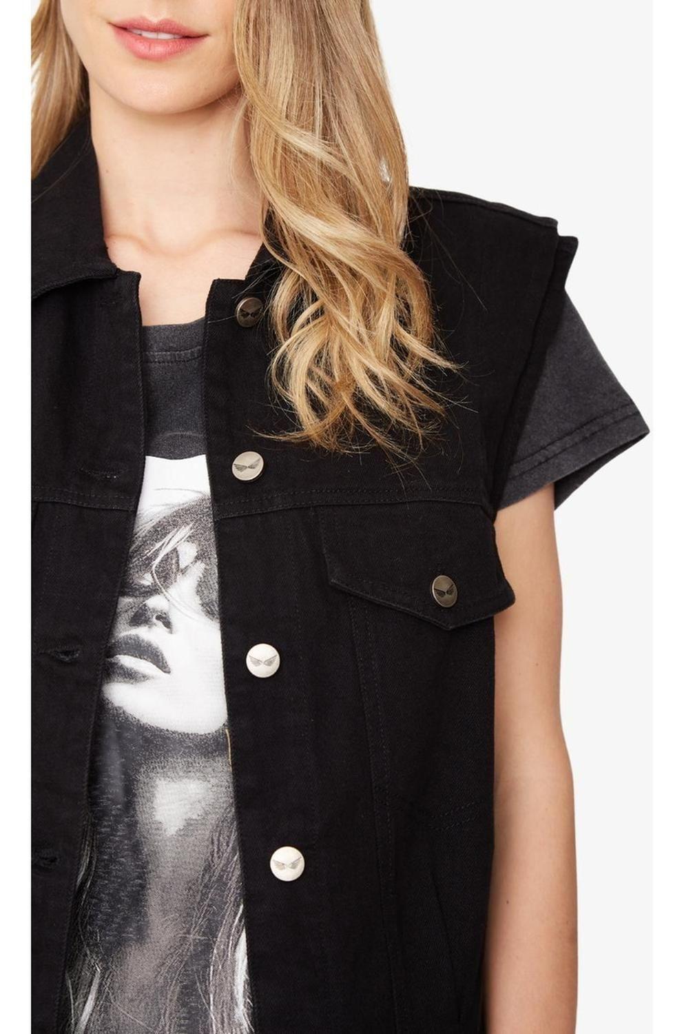 Chaqueta Lena Sin Mangas Negra Jacinta Tienda-5