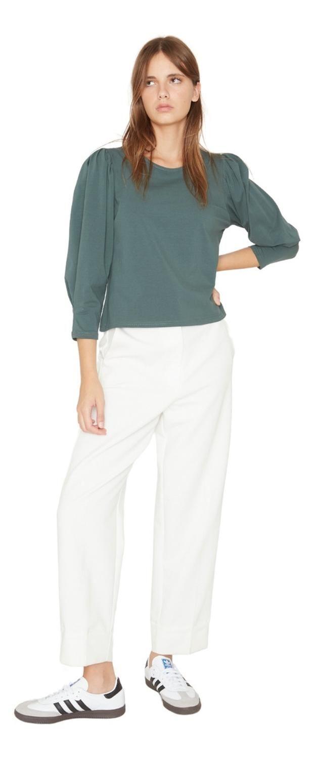 Polera Alicia Iii Petróleo Jacinta Tienda-3