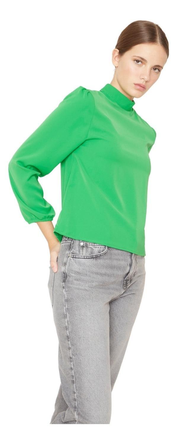 Blusa Paula Ii Verde Jacinta Tienda-0