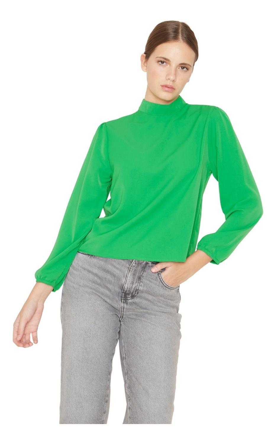 Blusa Paula Ii Verde Jacinta Tienda-1