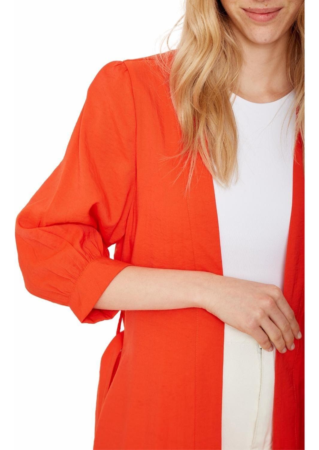 Kimono Eva Largo Coral-5