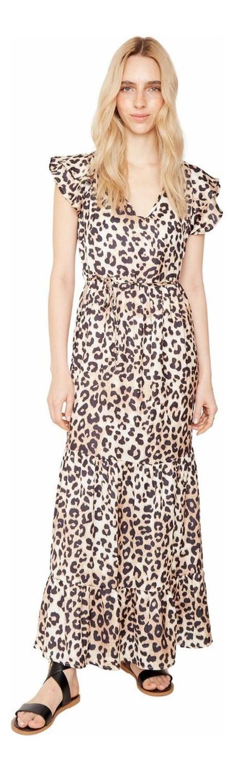 Vestido Anna Largo Leopard Print-0