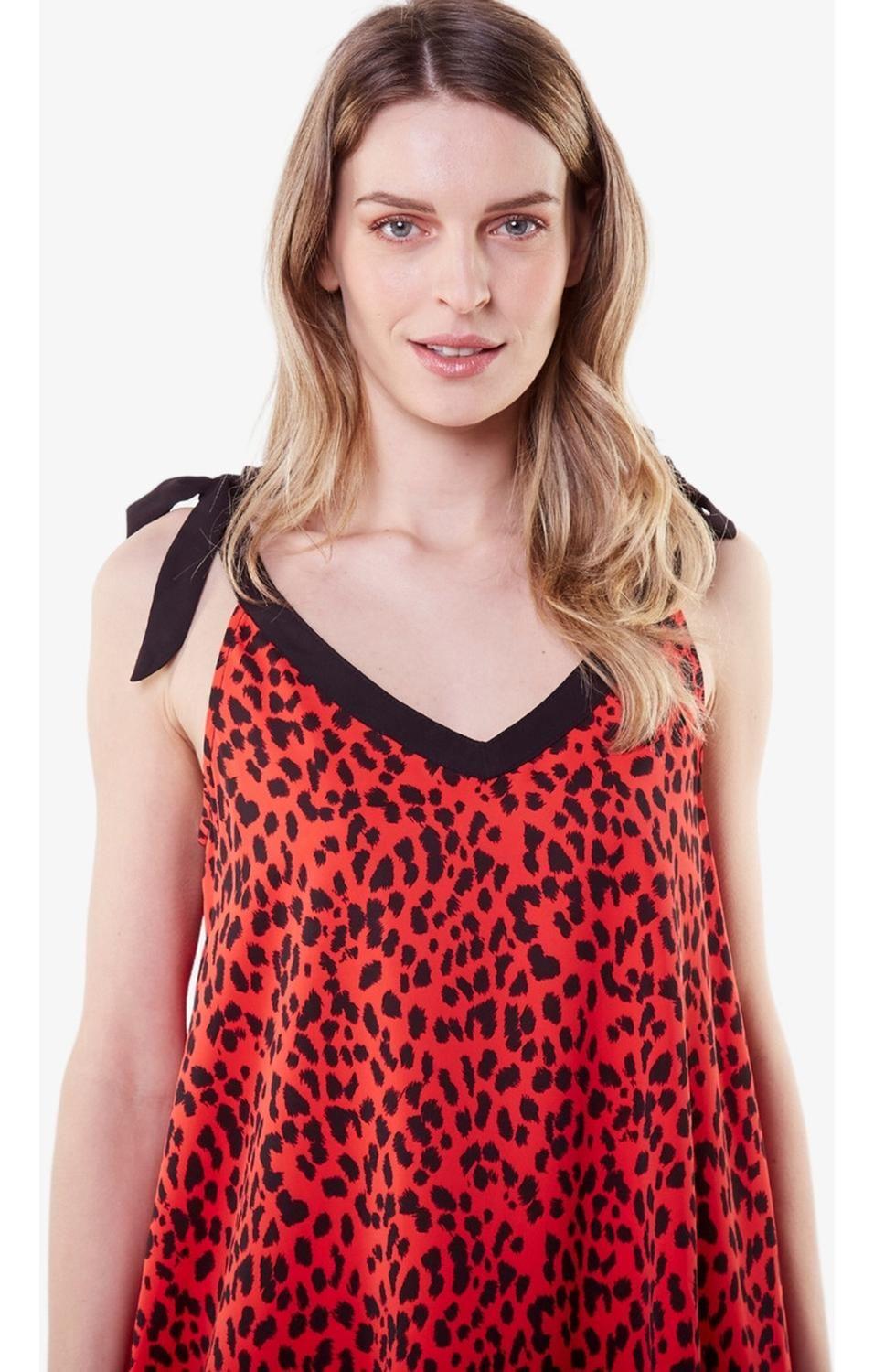 Vestido Bimba Corto Animal Print Red Jacinta Tienda-5