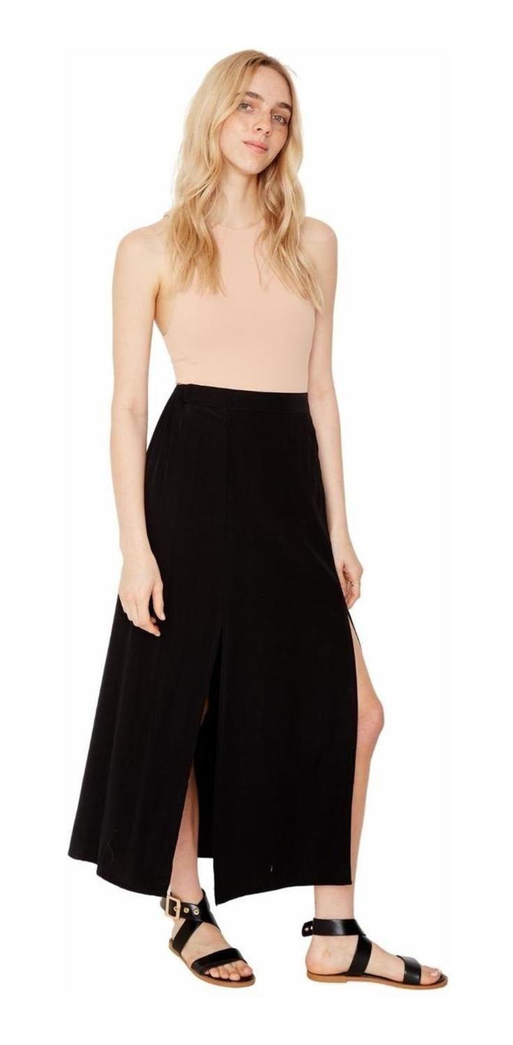 Falda Jane Midi Ii Negra L negro-1