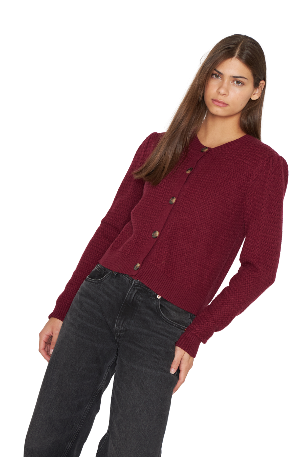 Chaleco Panal burdeo Jacinta Tienda-3