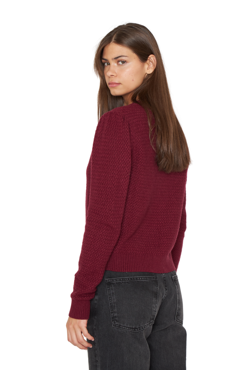 Chaleco Panal burdeo Jacinta Tienda-4