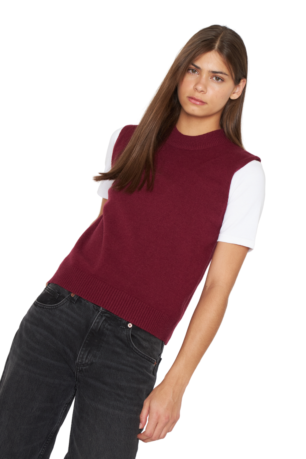 Chaleco Sam burdeo Jacinta Tienda-4