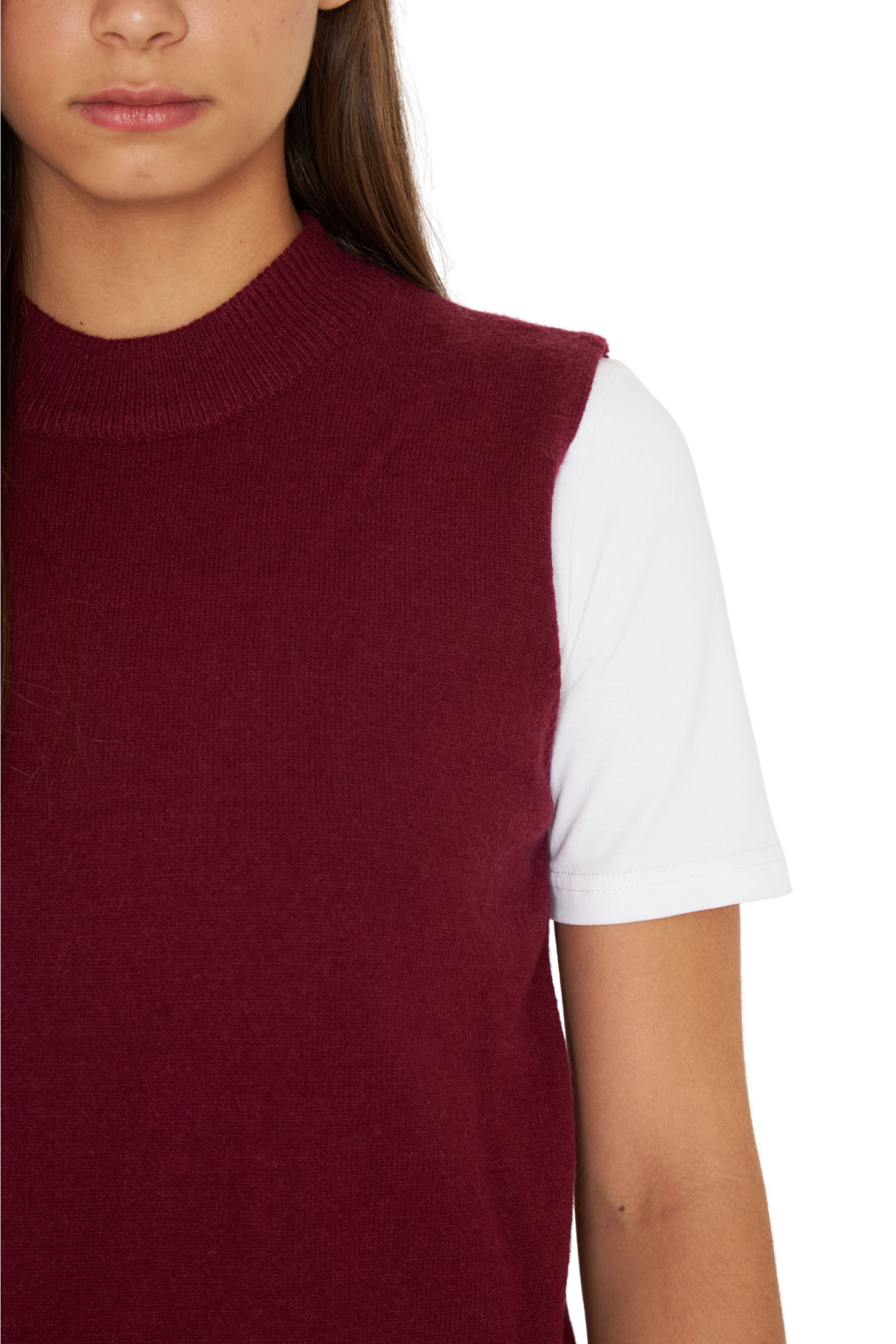 Chaleco Sam burdeo Jacinta Tienda-5