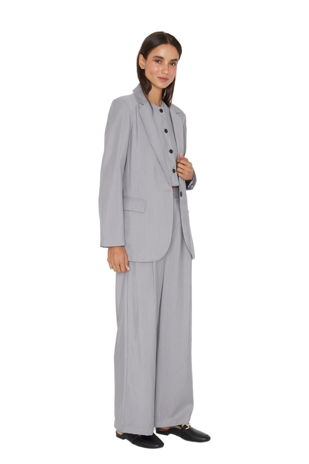Pantalón Oxford líneas gris Jacinta Tienda-4