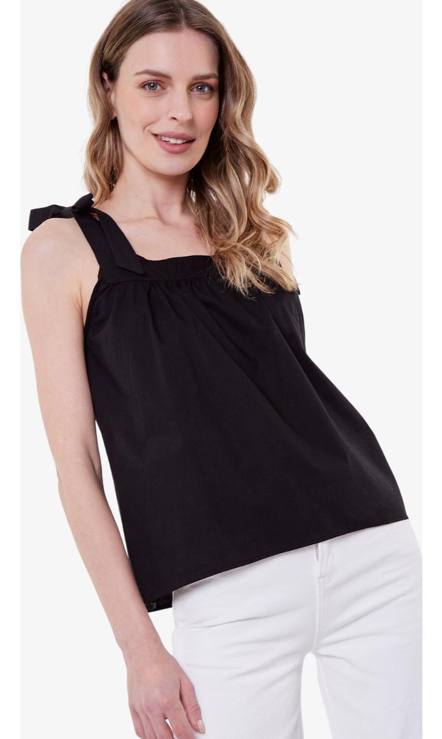 Blusa Camille Negra Jacinta Tienda-0