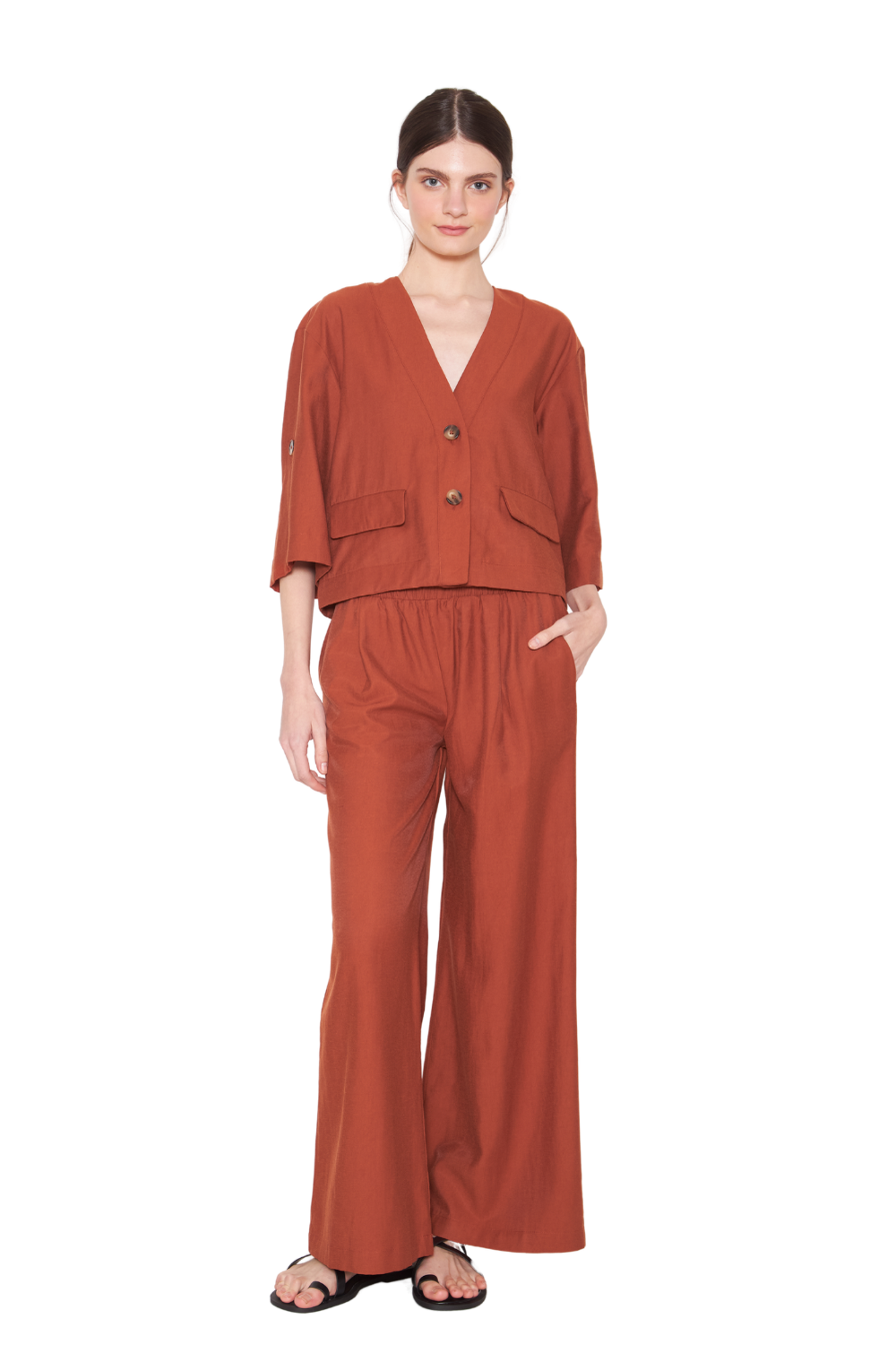 Blusa Luz terracota Jacinta Tienda-5