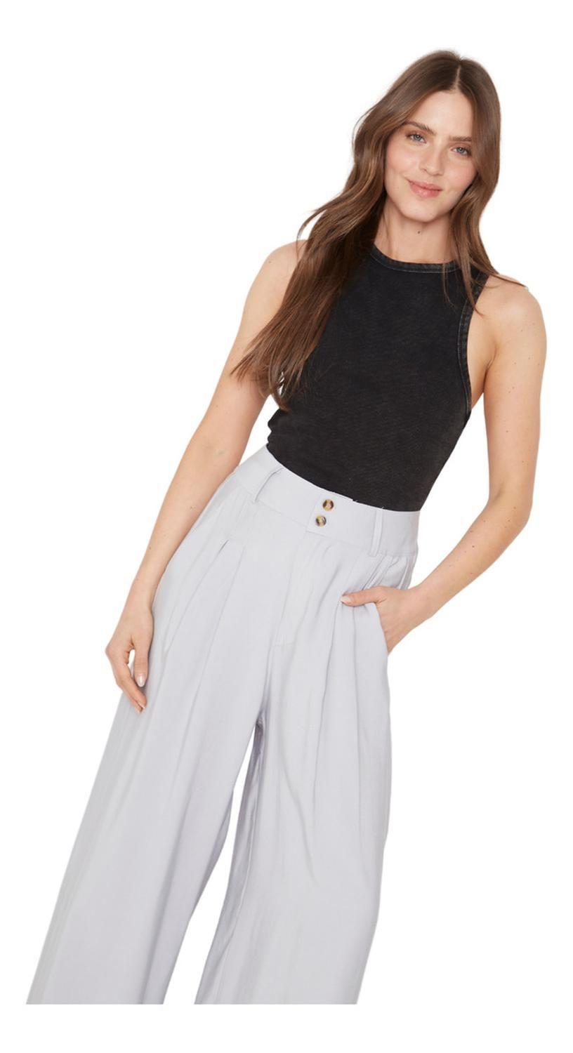 Pantalón Laura Ii Gris Jacinta Tienda-4