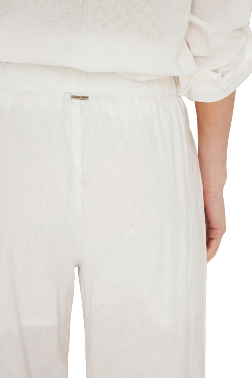 Pantalón Lino Ame blanco Jacinta Tienda-3