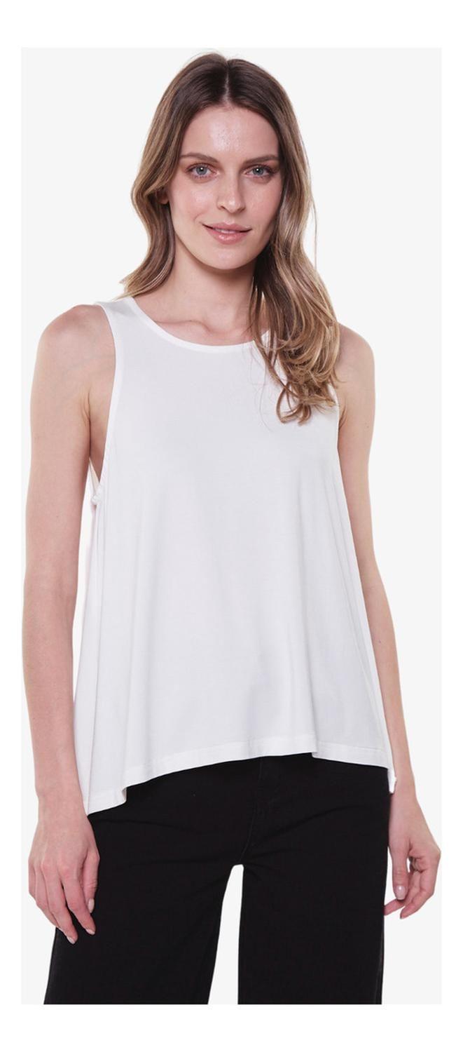 Polera Bianca Algodón Blanca Jacinta Tienda-0