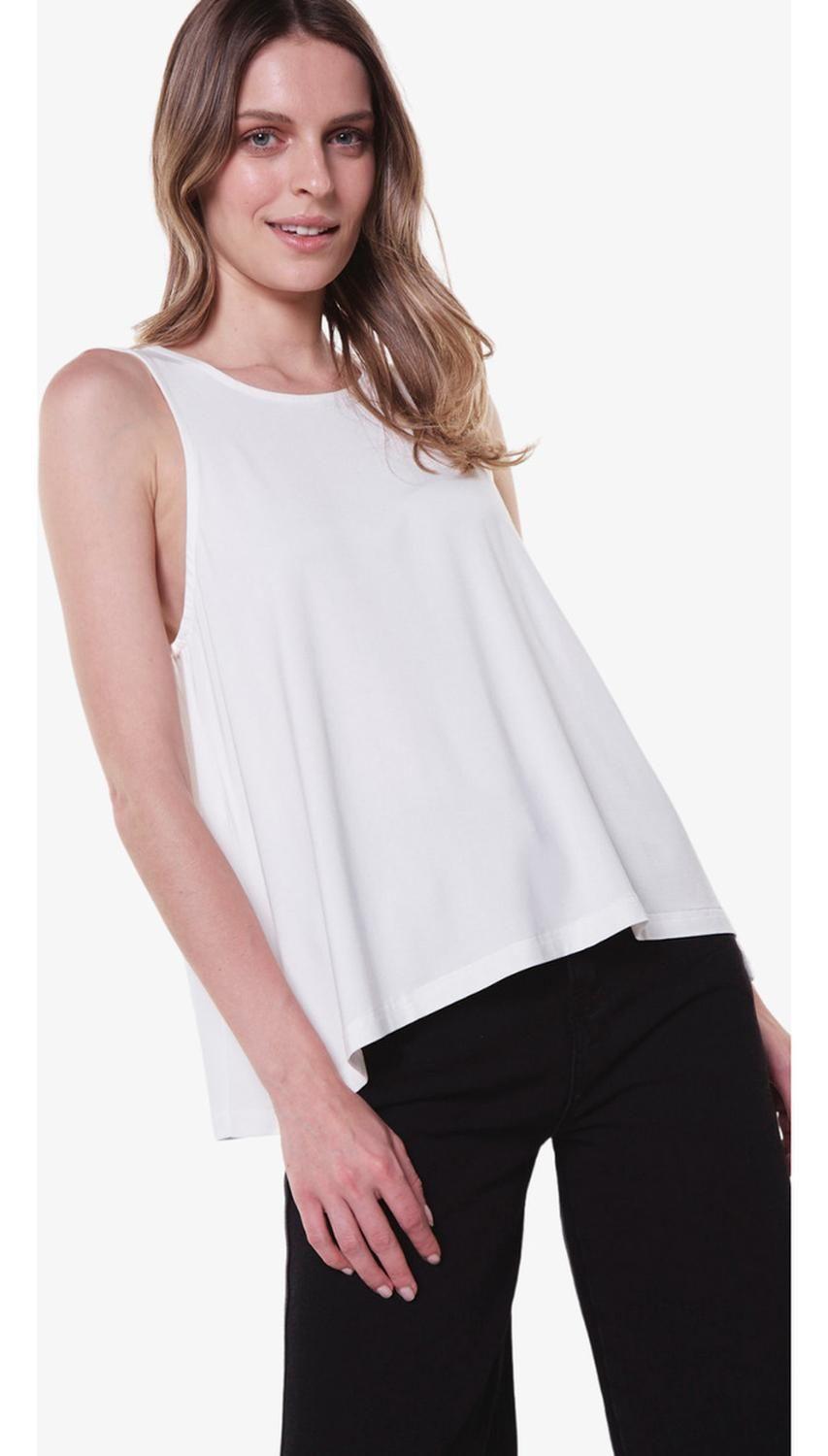 Polera Bianca Algodón Blanca Jacinta Tienda-1