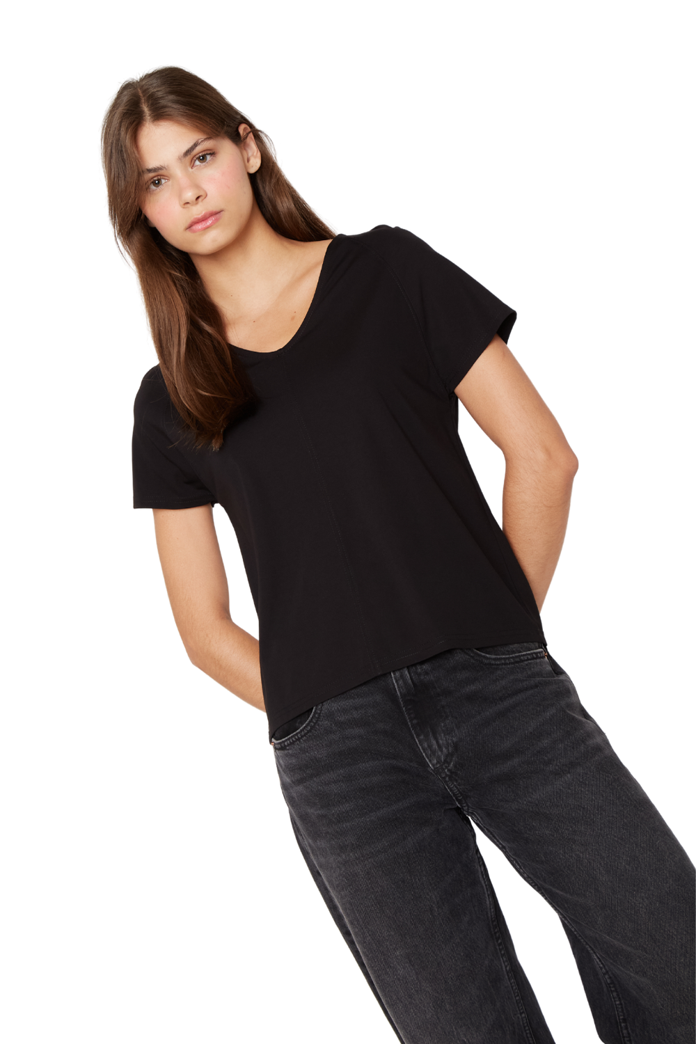 Polera Elena negro Jacinta Tienda-3