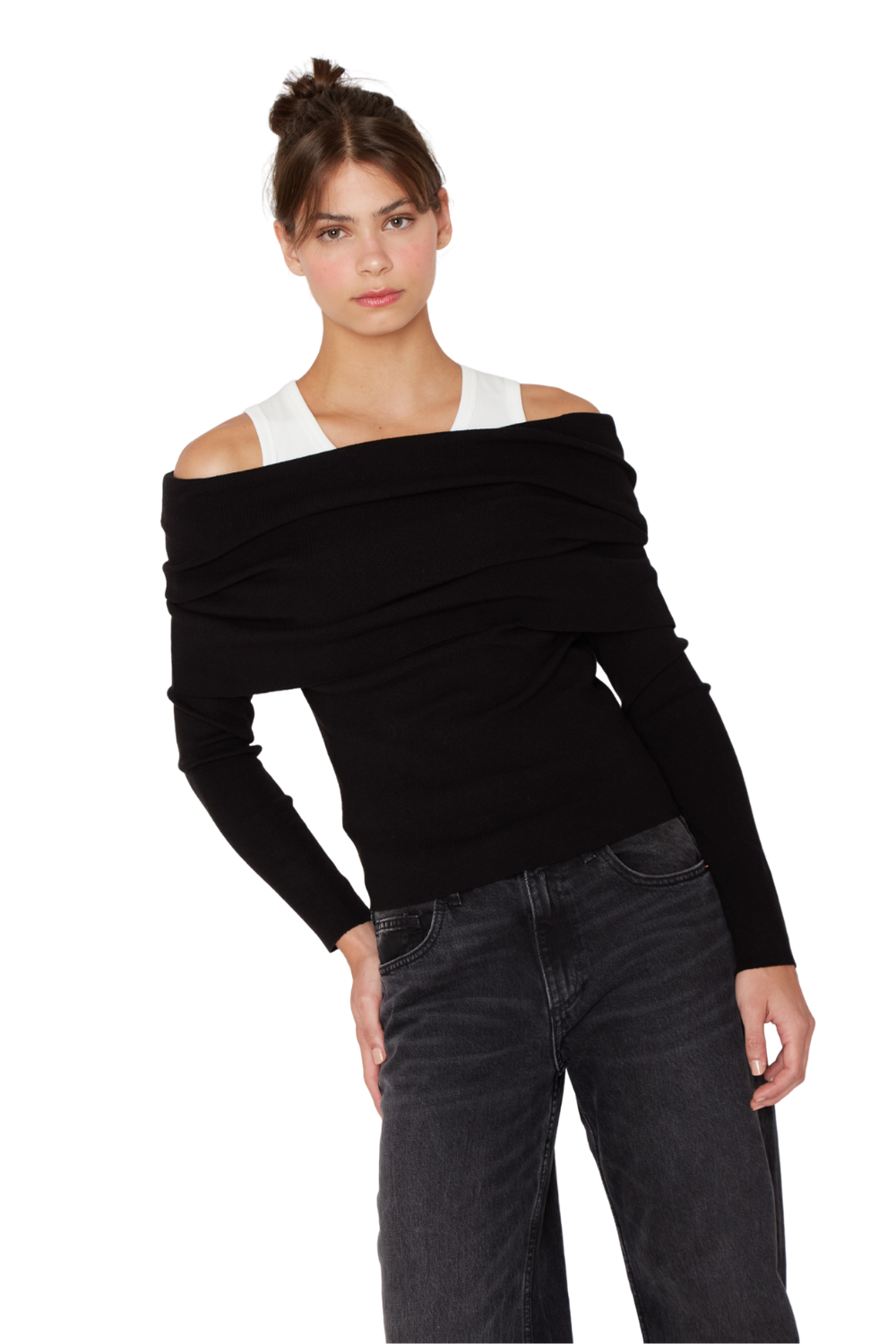 Chaleco Shoulder negro Jacinta Tienda-2
