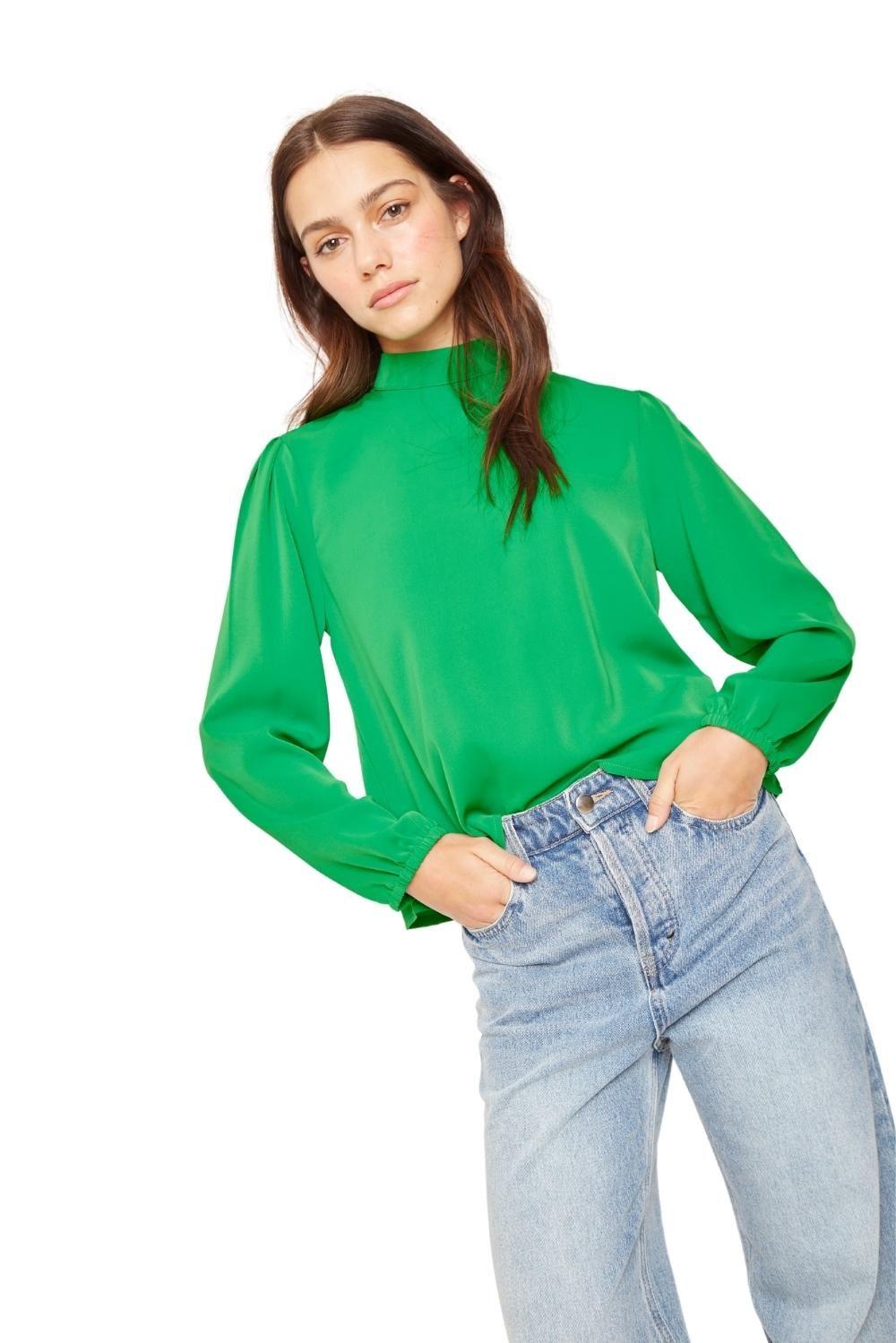 Blusa Paula verde-4