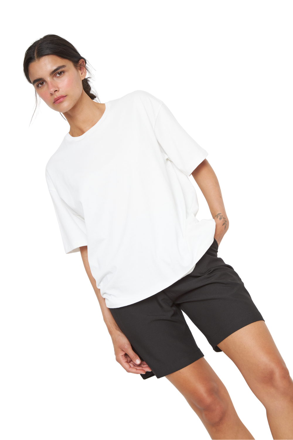 Polera Jacinta Pima Oversize blanca Jacinta Tienda-4