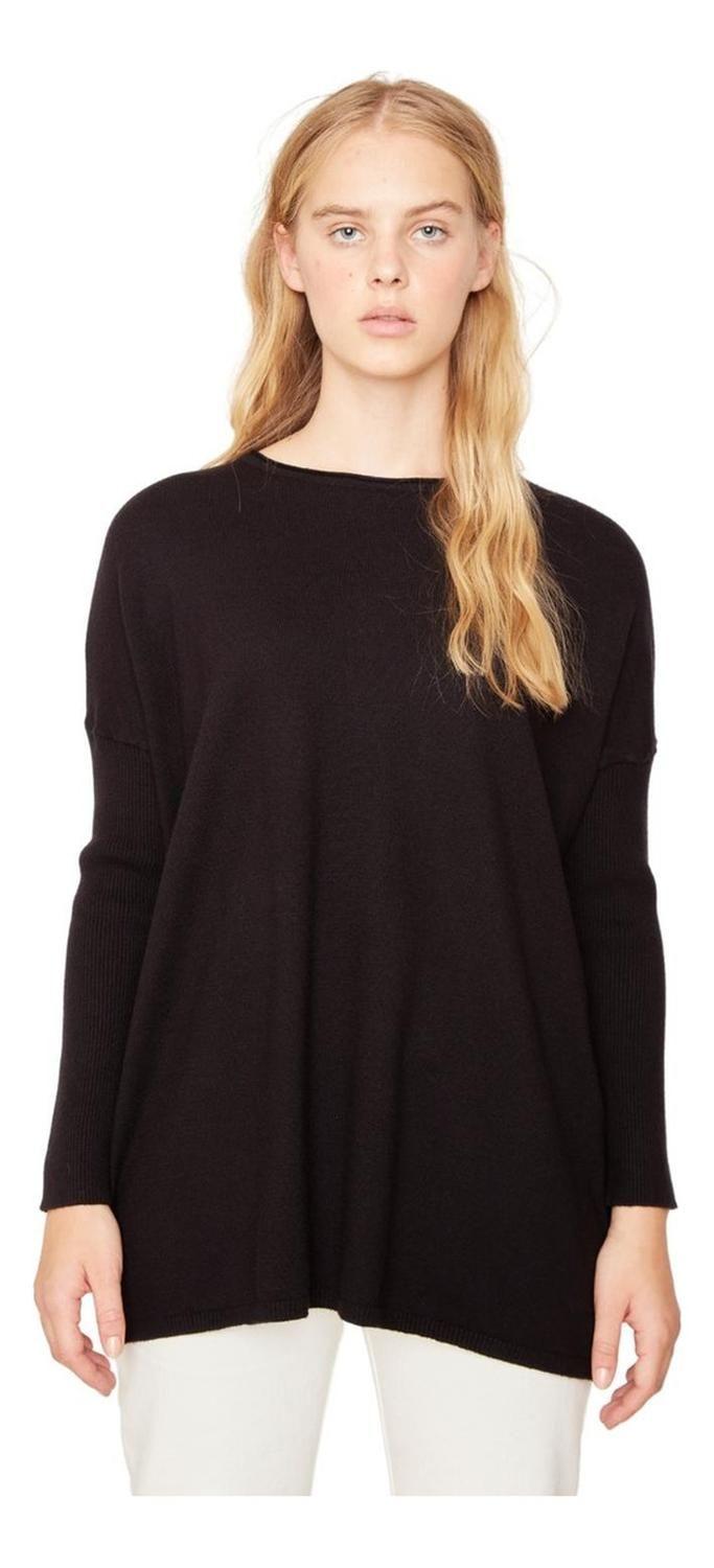 Chaleco Maria Largo Ii Negro Jacinta Tienda-0