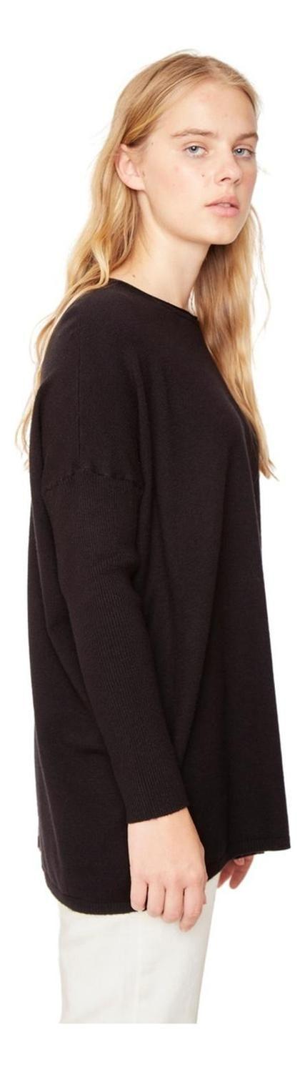 Chaleco Maria Largo Ii Negro Jacinta Tienda-1