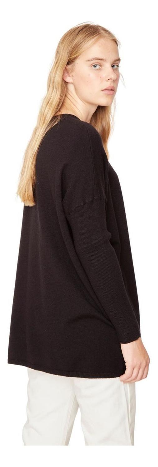 Chaleco Maria Largo Ii Negro Jacinta Tienda-2