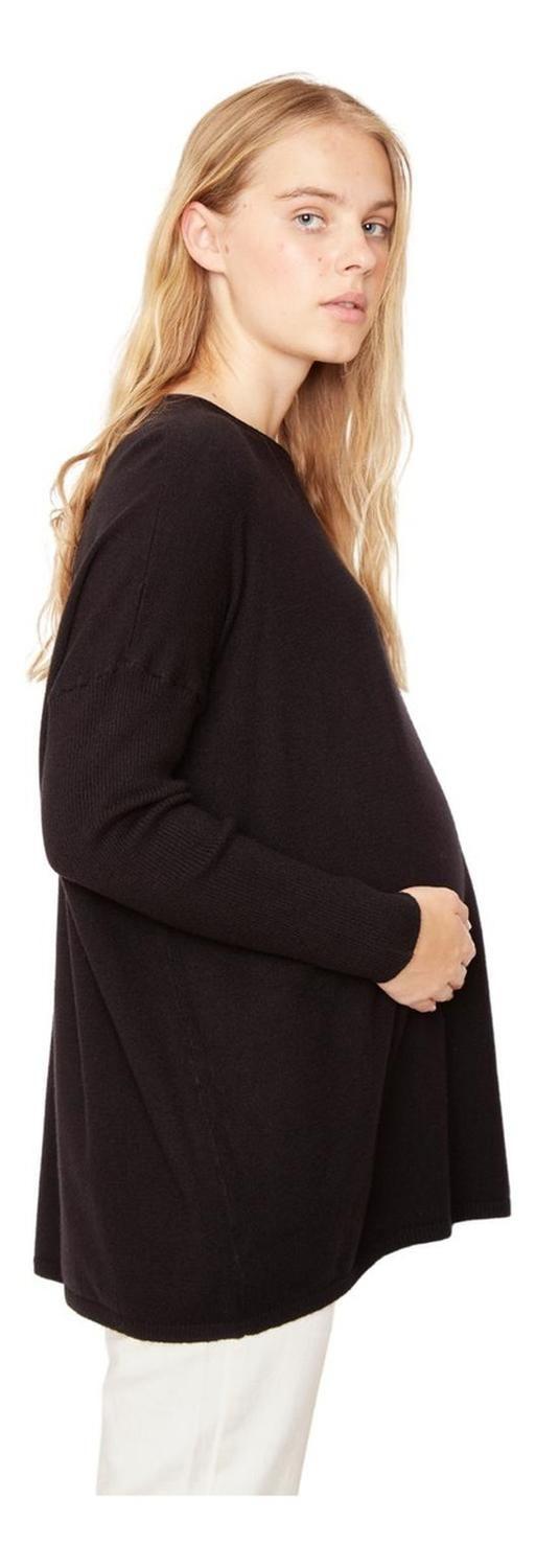 Chaleco Maria Largo Ii Negro Jacinta Tienda-4