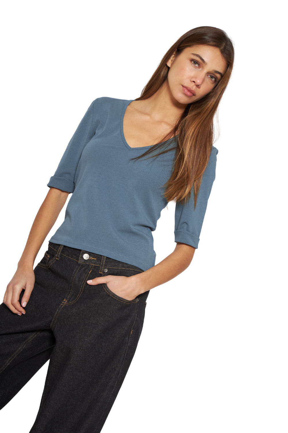 Polera Cami verde Jacinta Tienda-4