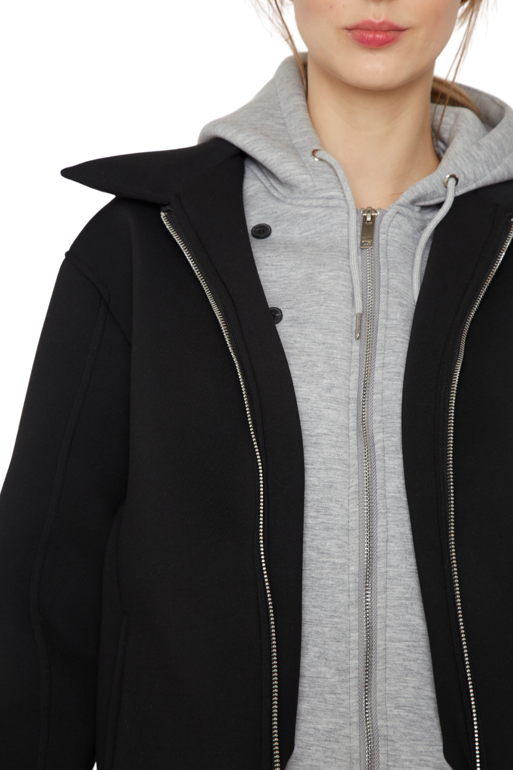 Bomber Hoodie negra Jacinta Tienda-7