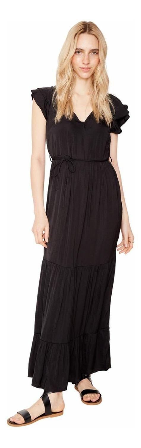 Vestido Anna Largo Negro-0