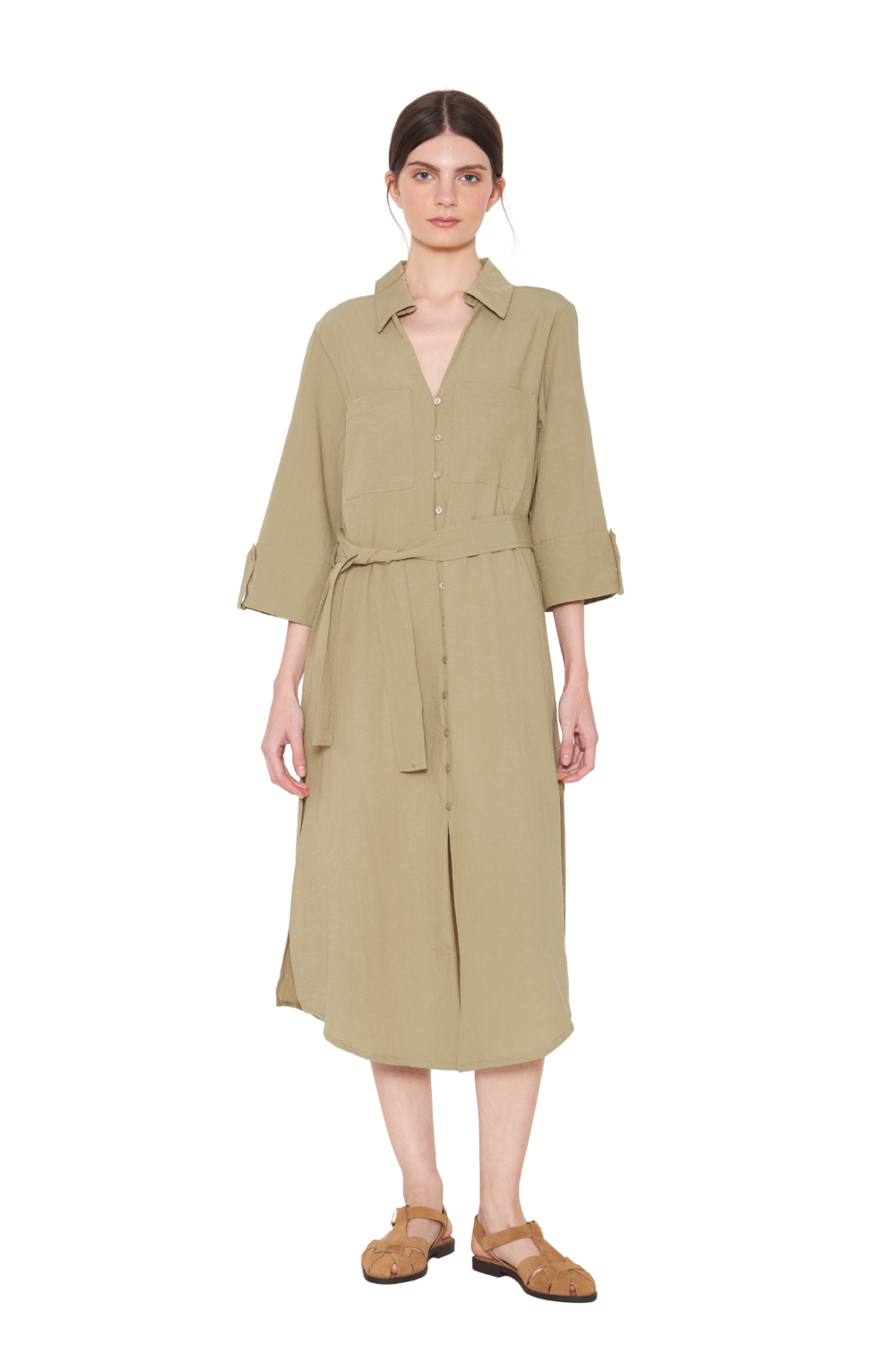 Vestido Amalia verde Jacinta Tienda-1