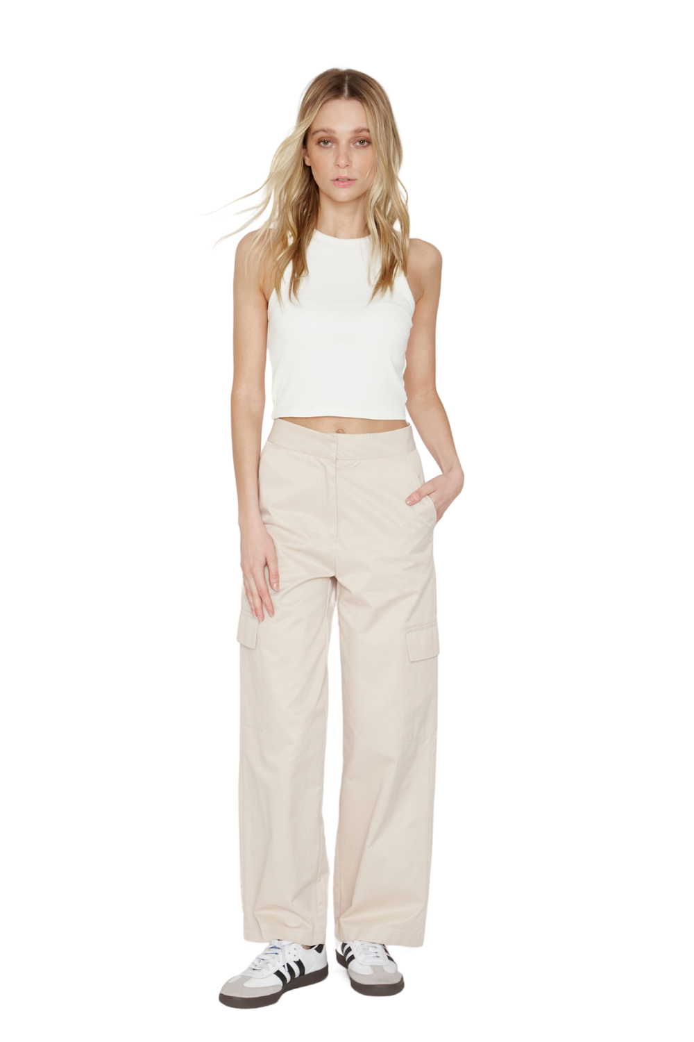 Pantalón Cargo Crudo Jacinta Tienda-0
