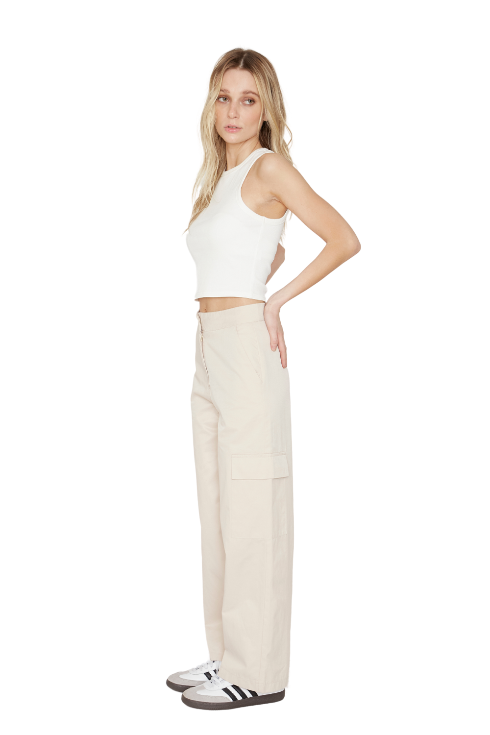 Pantalón Cargo Crudo Jacinta Tienda-1