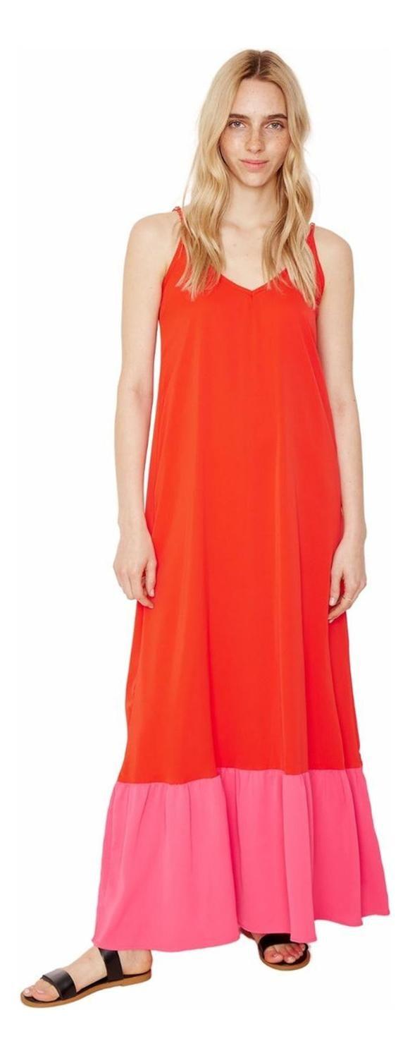 Vestido Libra Ii Rojo Fucsia Jacinta Tienda-0