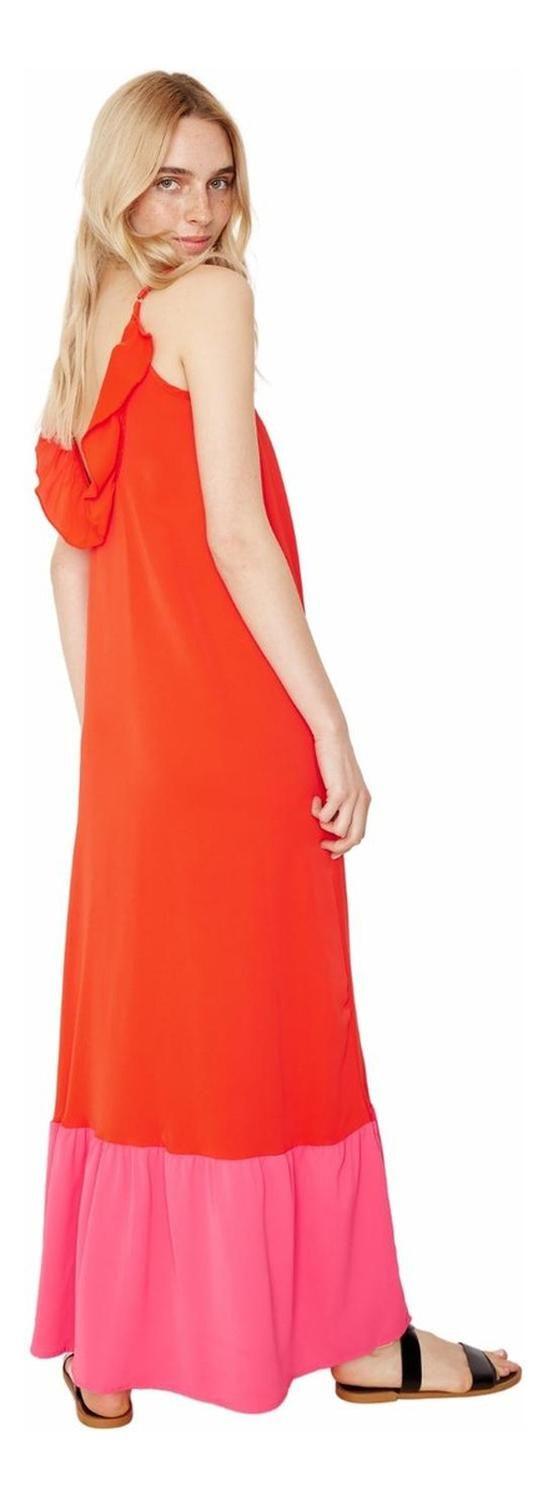 Vestido Libra Ii Rojo Fucsia Jacinta Tienda-2