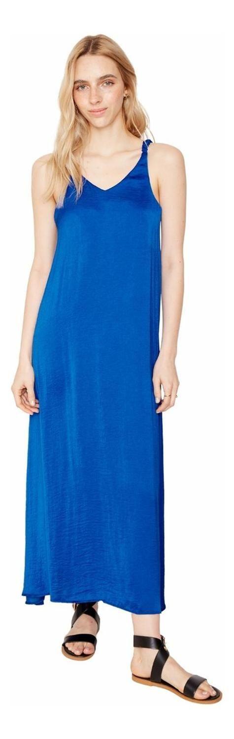 Vestido Amy Azul Jacinta Tienda  M azul XS azul-0