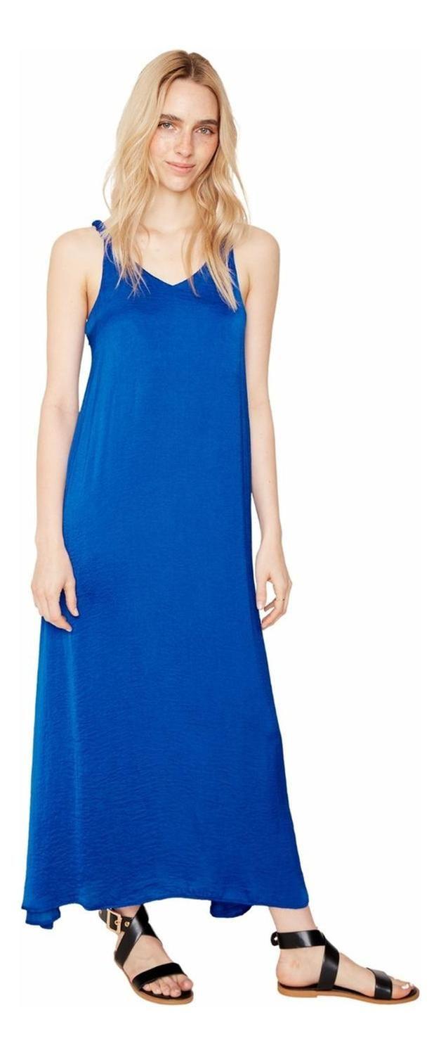 Vestido Amy Azul Jacinta Tienda  M azul XS azul-1