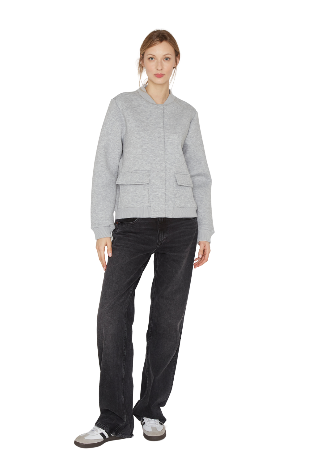 Bomber Sport gris Jacinta Tienda-3