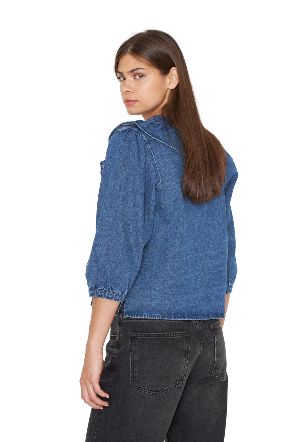 Blusa Celine azul Jacinta Tienda-4