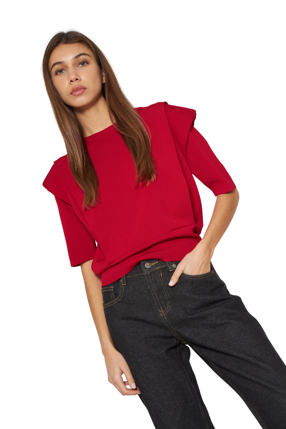 Polera Mila roja Jacinta Tienda-2