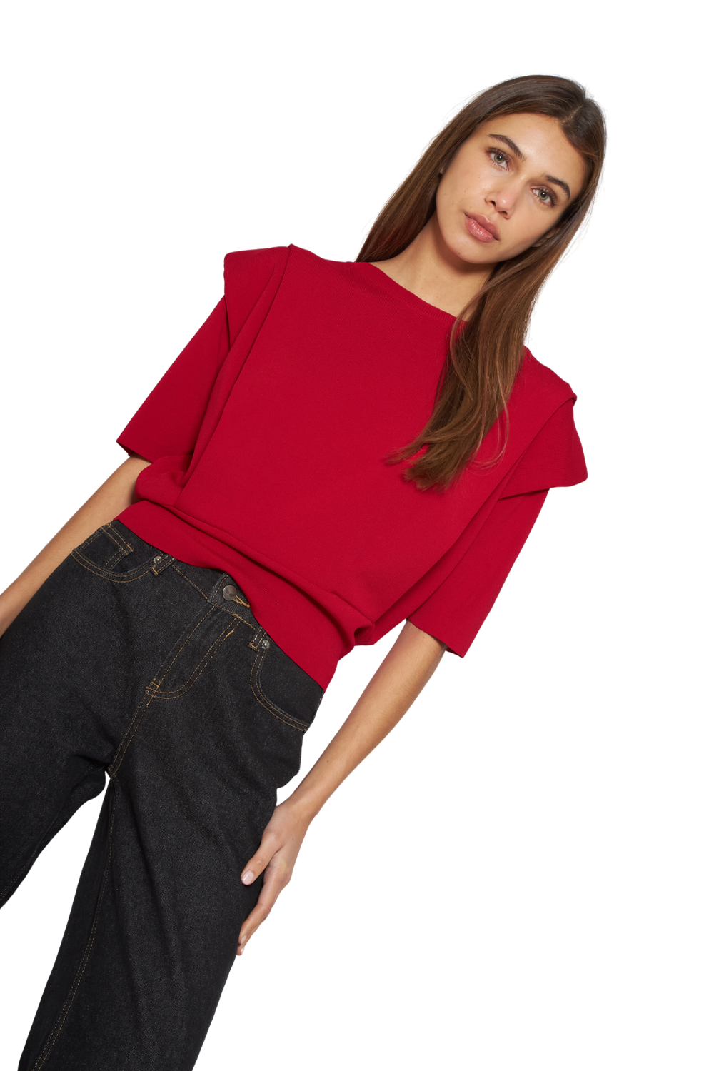 Polera Mila roja Jacinta Tienda-3