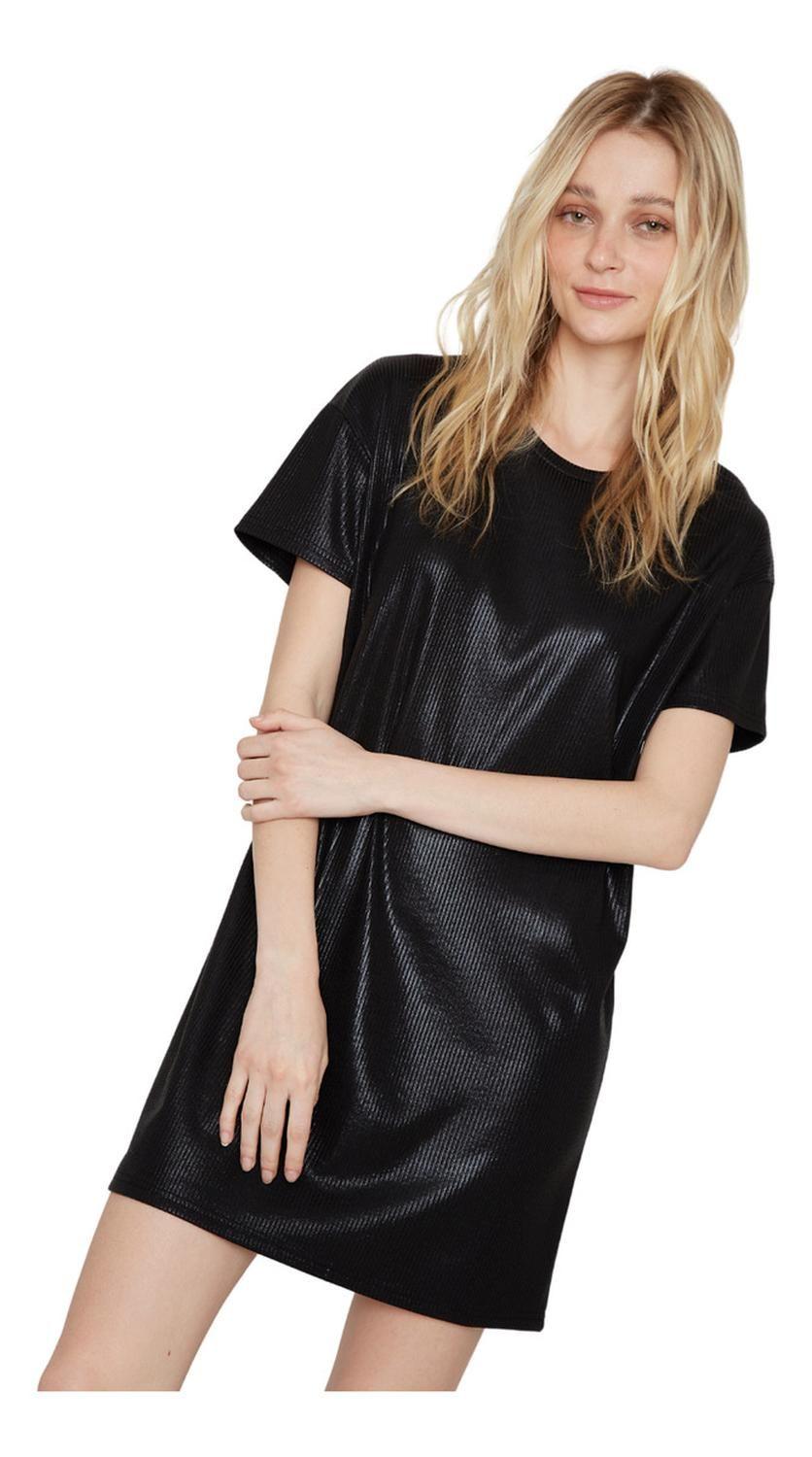 Vestido Kurt Glitter Negro Jacinta Tienda-3