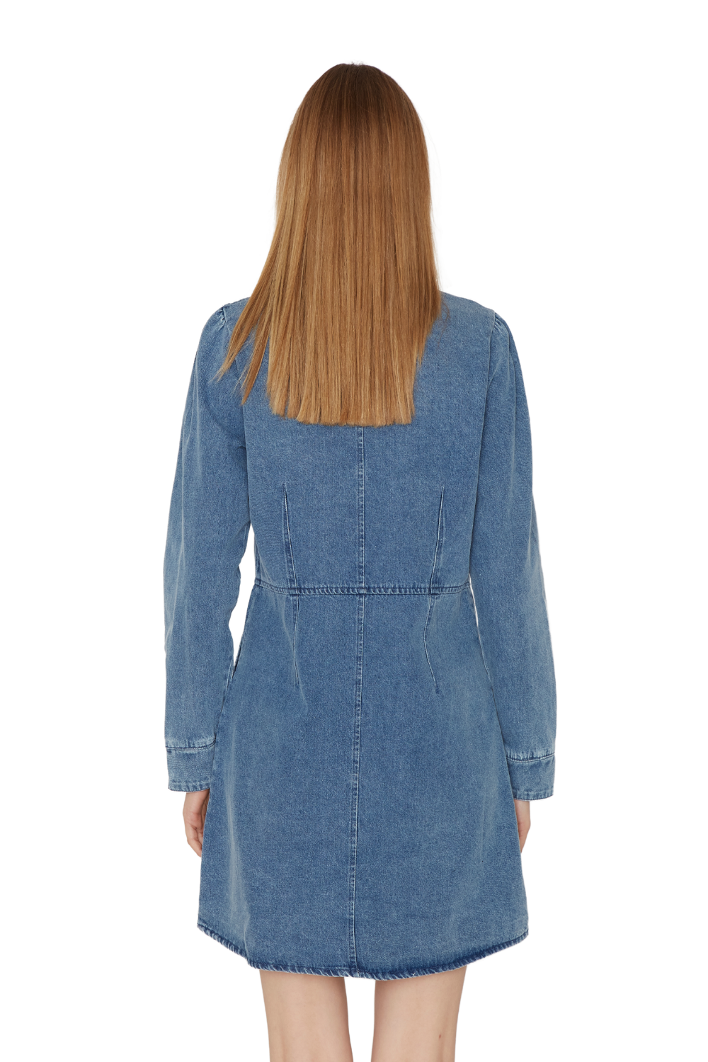 Vestido Denim Stone azul Jacinta Tienda-4