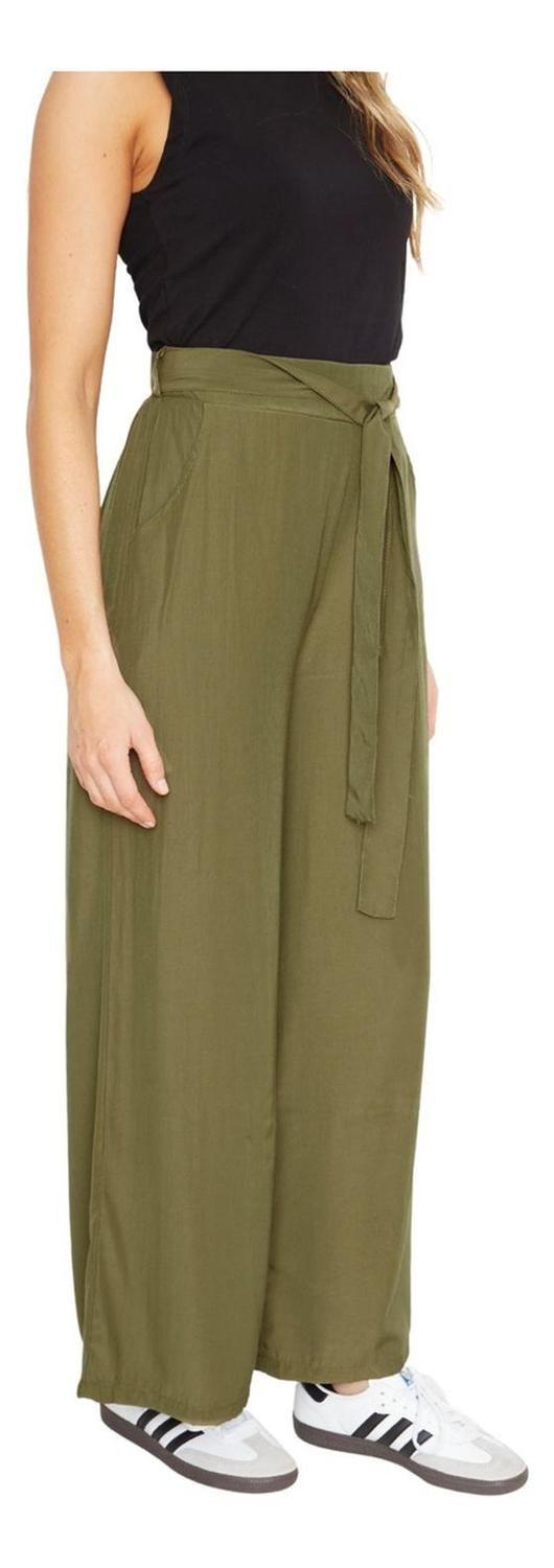 Pantalón Greta Largo Iii Verde Jacinta Tienda-2