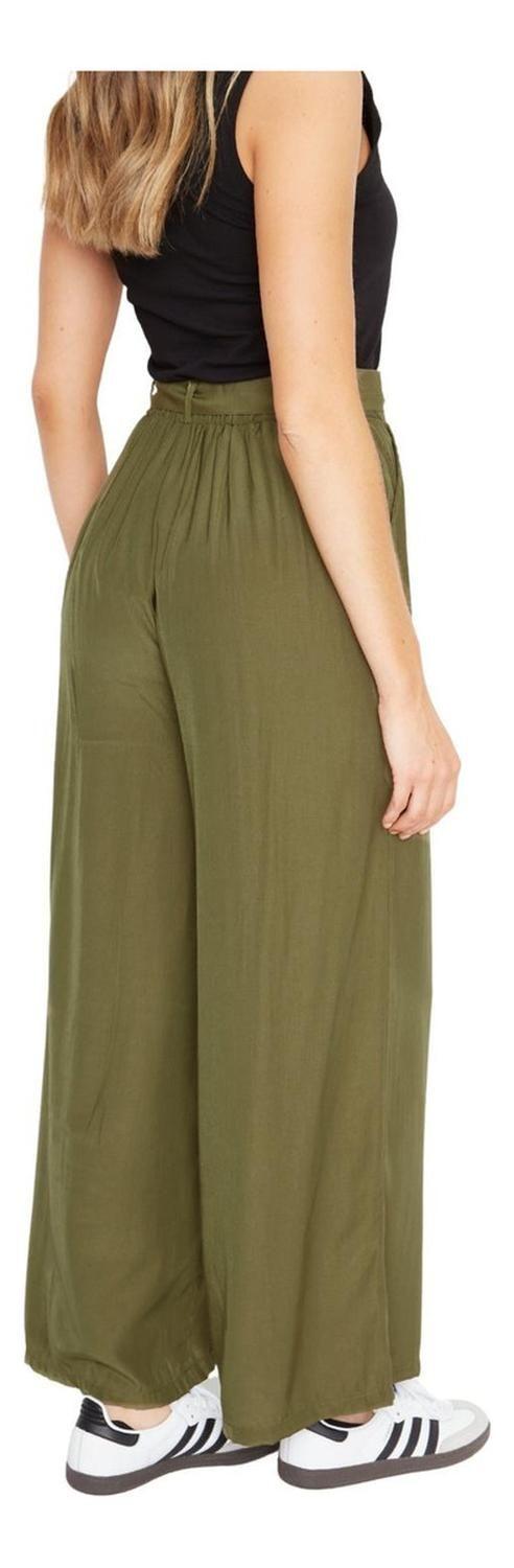 Pantalón Greta Largo Iii Verde Jacinta Tienda-3
