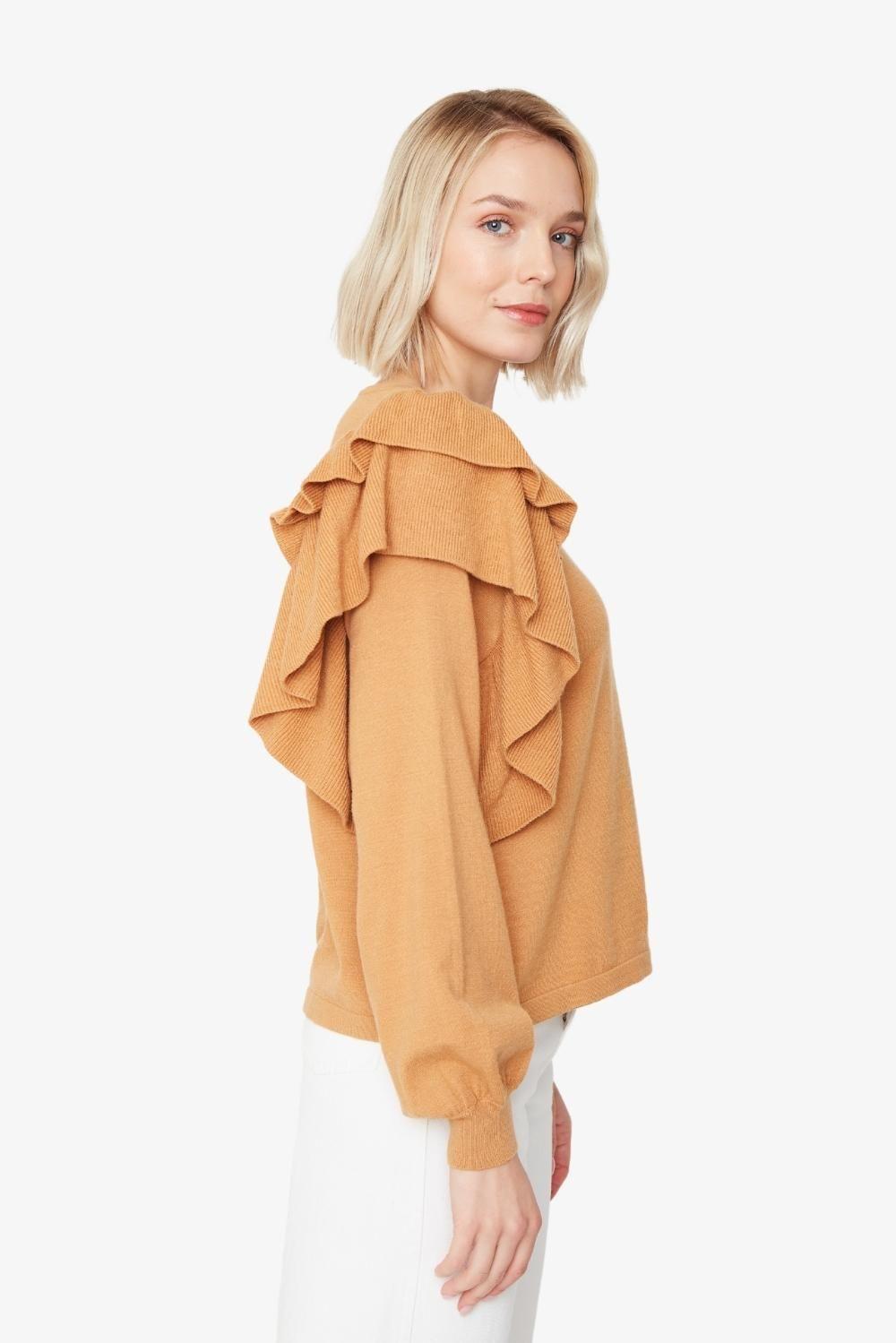 Chaleco Olimpia doble camel Jacinta Tienda-1