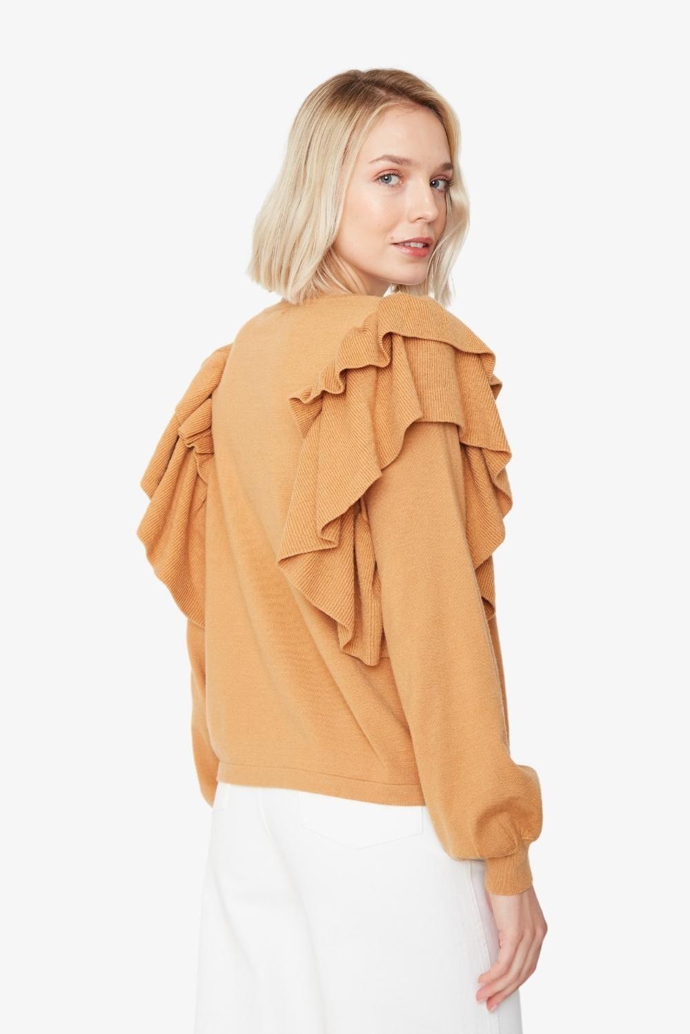 Chaleco Olimpia doble camel Jacinta Tienda-2
